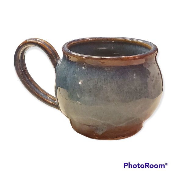 Lot of 2 Blue Denim Glaze Artist Coffee Mug Set, Signed DYW, NWOB - Picture 3 of 9